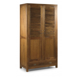 Armoire 5 Tiroirs Bois Bronze Marron 108x50x200cm