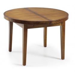 Table à Manger Bois Marron 120x120x78cm