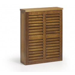 Cache-Radiateur Bois Marron 60x17x75cm