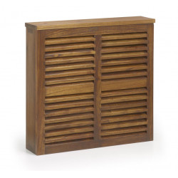 Cache-Radiateur Bois Marron 80x17x75cm