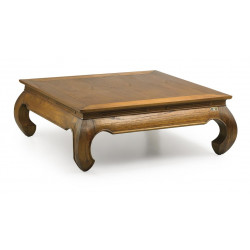 Table Basse Bois Marron 100x100x40cm