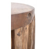 Hocker Rund Holz Braun 35x35x45cm