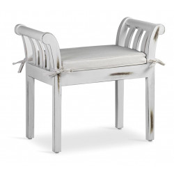 Banc Bois Blanc 65x37x65cm