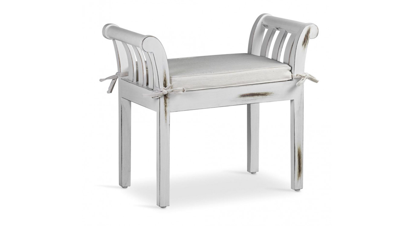 Banc Bois Blanc 65x37x65cm