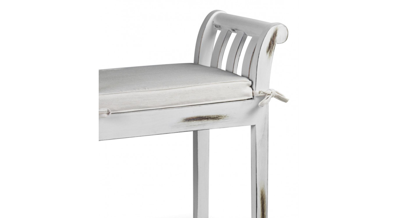 Banc Bois Blanc 65x37x65cm