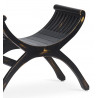 Banc 1 Place Bois Noir 62x35x59cm