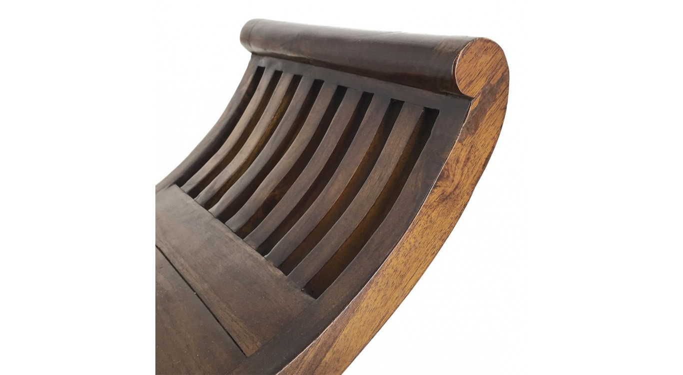 Banc 1 Place Bois Marron 62x35x59cm