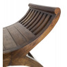 Banc 1 Place Bois Marron 62x35x59cm