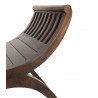 Banc 1 Place Bois Marron 62x35x59cm