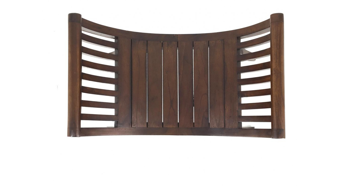 Banc 1 Place Bois Marron 62x35x59cm