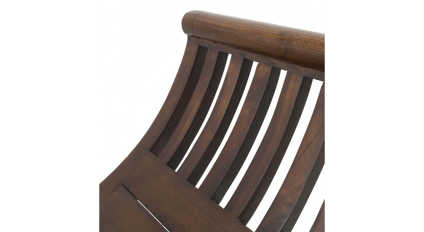 Banc 1 Place Bois Marron 62x35x59cm