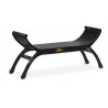 Banc 2 Places Bois Noir 120x37x60cm