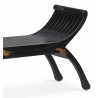 Banc 2 Places Bois Noir 120x37x60cm