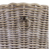 Sessel Holz Rattan Braun 68x66x88cm