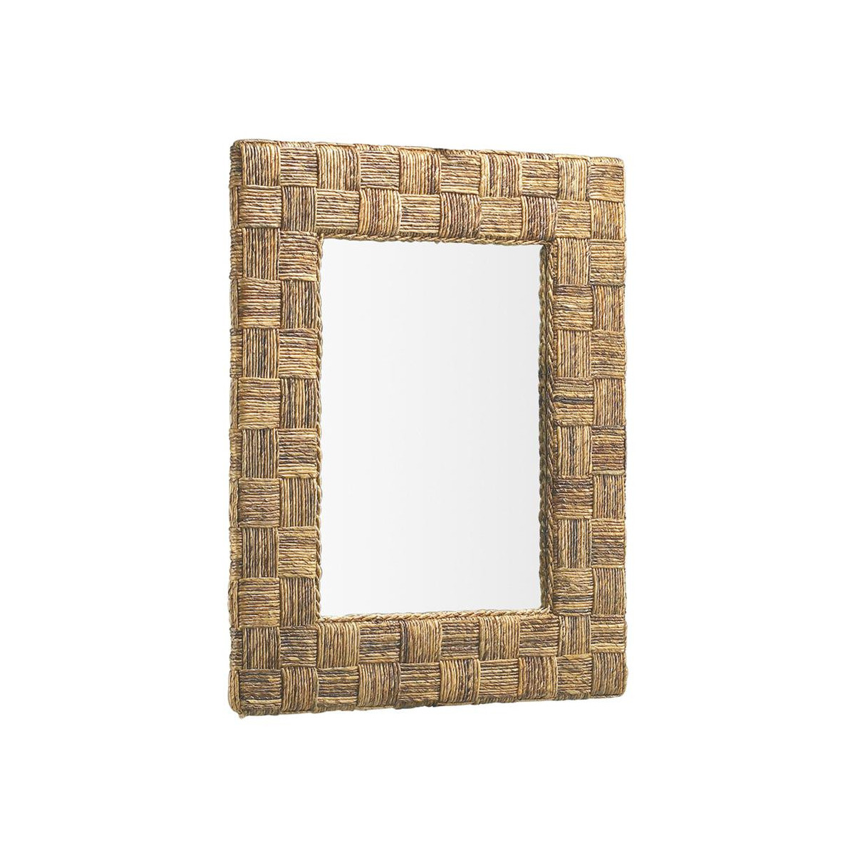 Miroir Rotin Marron 80x7x100cm