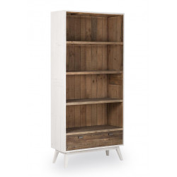 Bücherregal Holz Weiß 90x38x180cm