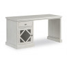 Bureau 1 Tiroir Bois Blanc 152.5x62.5x78.5cm