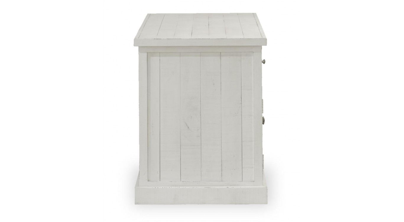 Bureau 1 Tiroir Bois Blanc 152.5x62.5x78.5cm