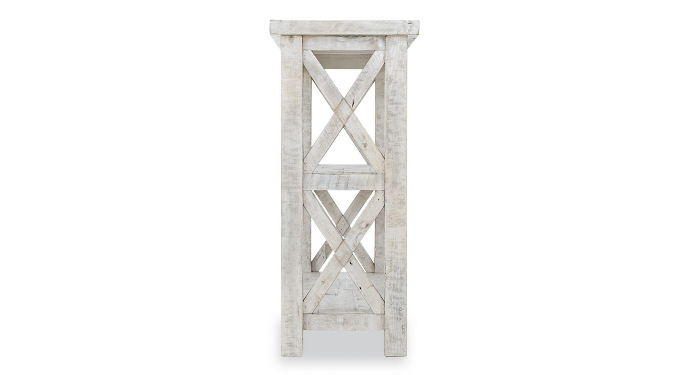 Console Bois Blanc 182.5x42.5x92.5cm