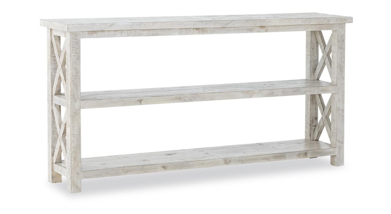 Console Bois Blanc 182.5x42.5x92.5cm