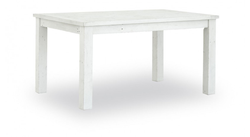 Table à Manger Bois Blanc 150x100x77cm