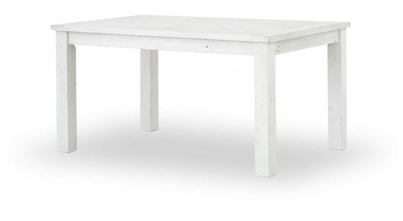 Table à Manger Bois Blanc 150x100x77cm