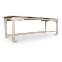 Table à Manger Bois Blanc 250x90.5x81.5cm