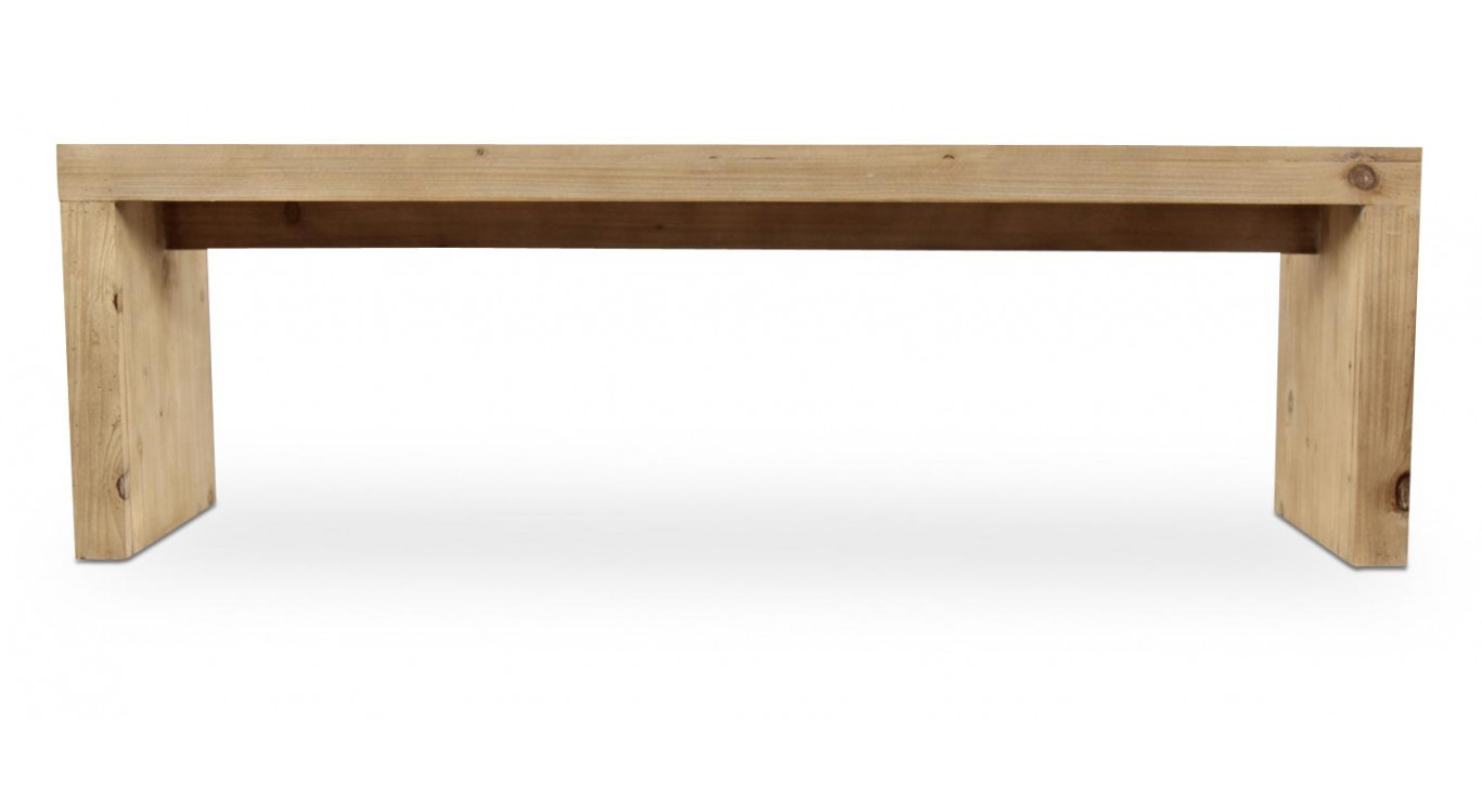 Banc Bois Naturel 140x35x44cm