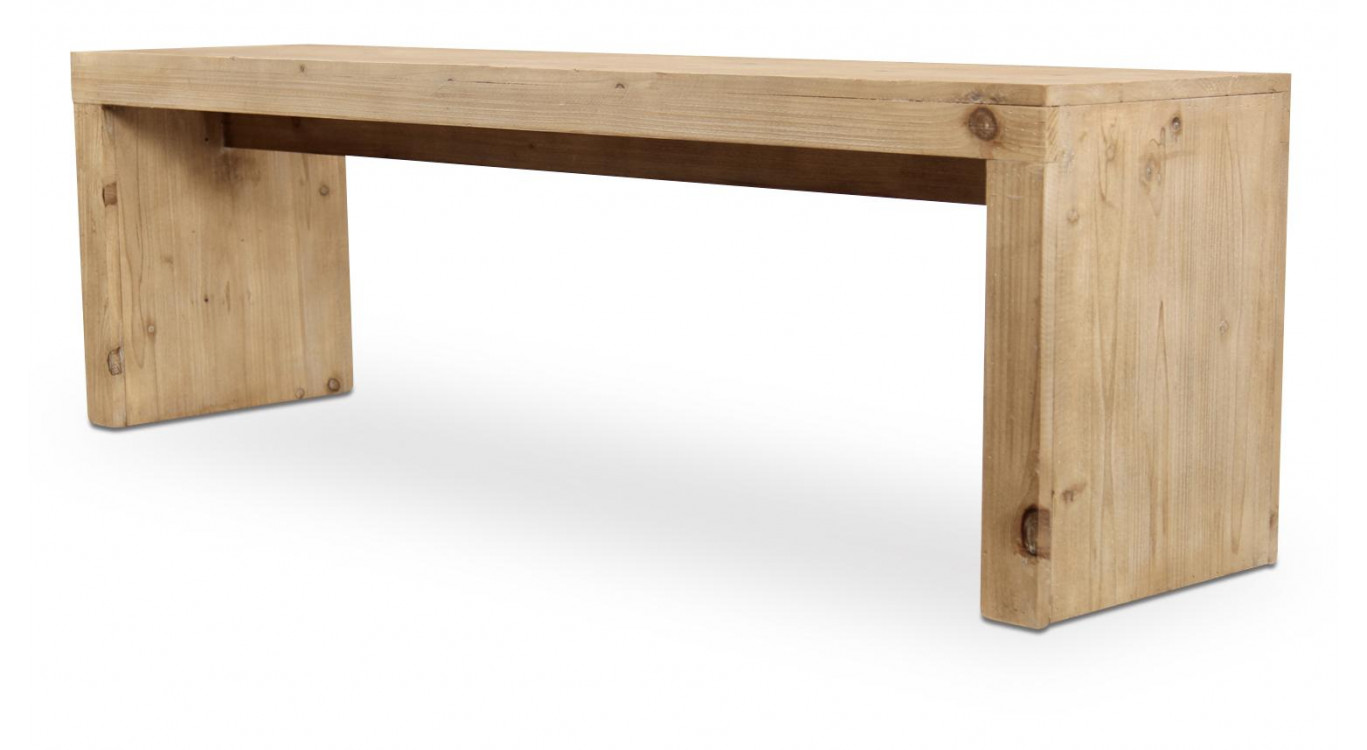 Banc Bois Naturel 140x35x44cm