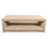 Table Basse Bois Naturel 136x80x44cm