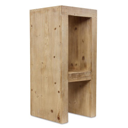 Tabouret Bois Naturel 35x35x79cm