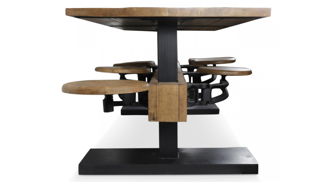 Table à Manger Bois Marron 180x90x82cm