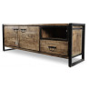 Meuble TV 1 Tiroir Bois Marron 170x45x60cm