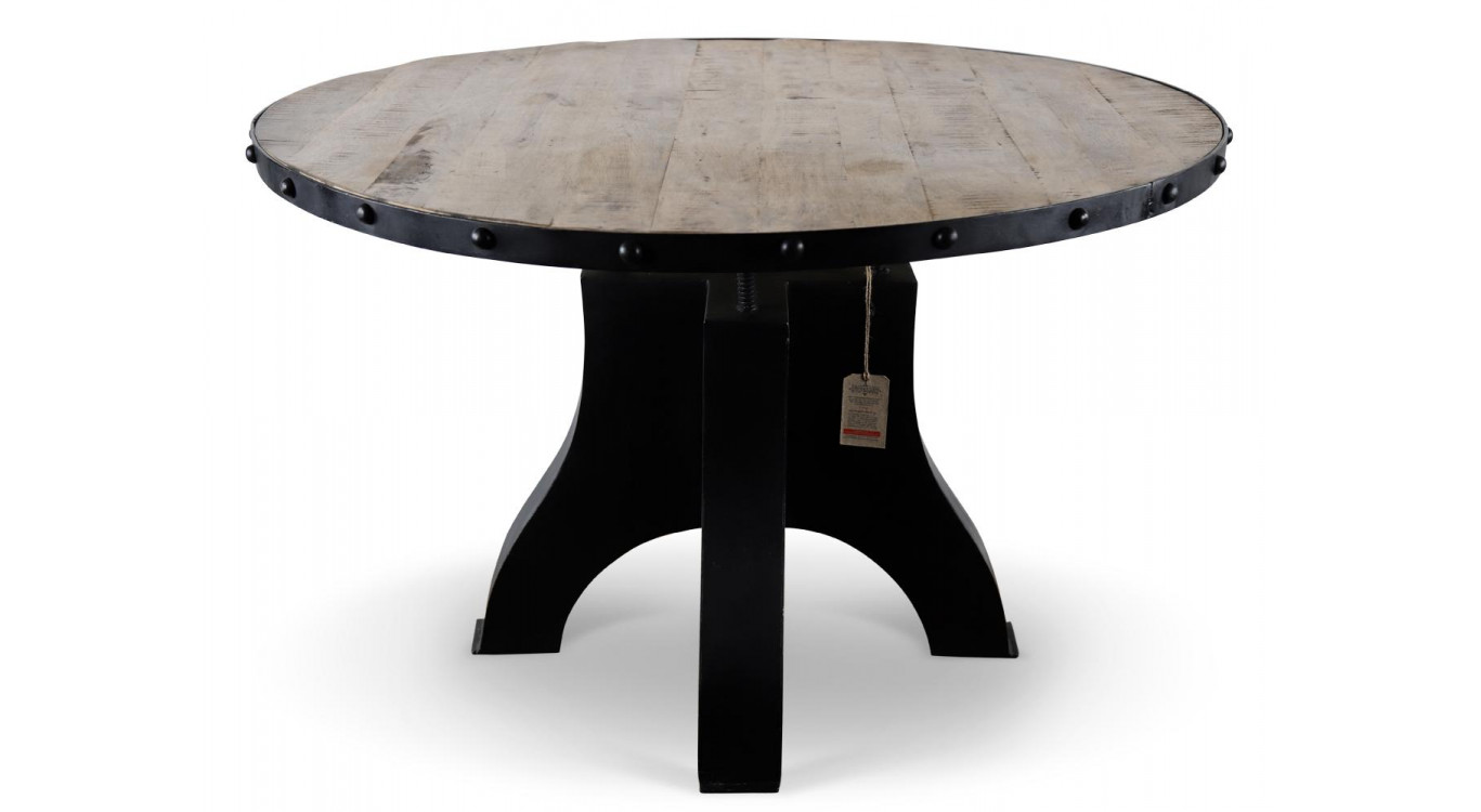 Table à Manger Bois Marron 120x120x81cm