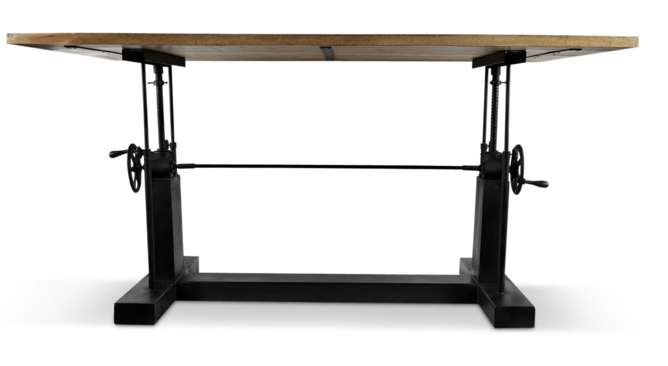 Table à Manger Bois Marron 200x101x82/102cm