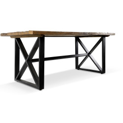 Table à Manger Bois Marron 180x90x76,5cm