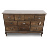 Commode Grainetier 10 Tiroirs Bois 125x35x80cm