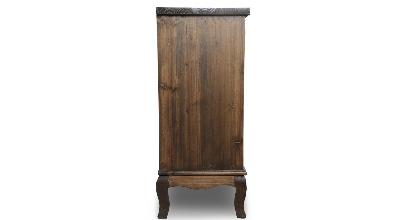 Commode Grainetier 10 Tiroirs Bois 125x35x80cm