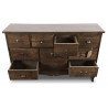 Commode Grainetier 10 Tiroirs Bois 125x35x80cm