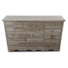 Commode Grainetier 17 Tiroirs Bois Nu 124x32.5x78.5cm