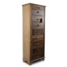 Chiffonnier 8 Tiroirs Bois 54.5x33x146.5cm