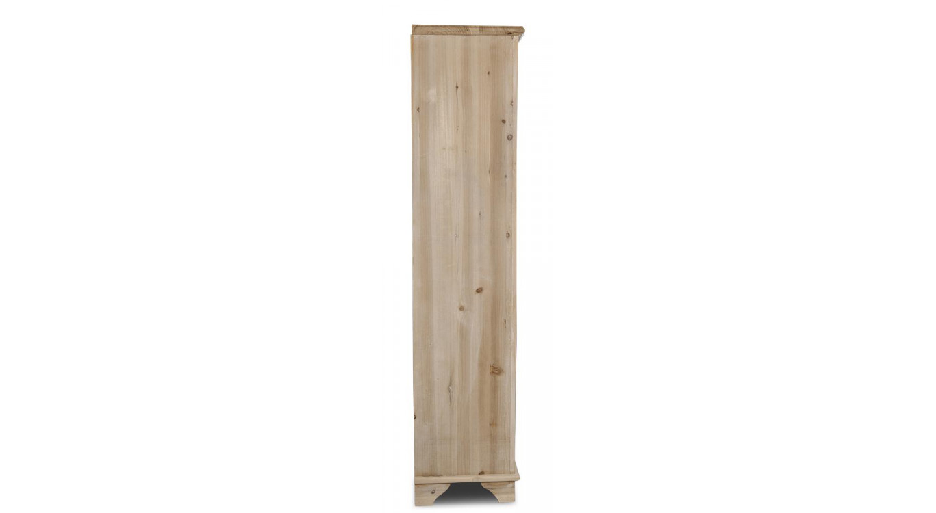 Schreibtischschublade mit 8 Schubladen Nacktes Holz 54.5x33x146.5cm