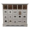 Commode 20 Tiroirs Bois Blanc 92x32.5x84cm