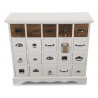 Commode 20 Tiroirs Bois Blanc 92x32.5x84cm