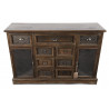 Buffet 9 Tiroirs Bois 124.5x34x82cm