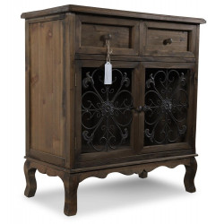 Buffet Confiturier 2 Tiroirs Bois 75x39x81cm