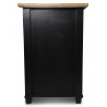 Commode 6 Tiroirs Bois Noir 100x49x73.8cm