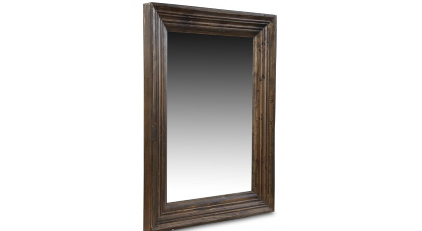 Miroir Ancien Rectangulaire Vertical Bois 58x4.5x78.5cm