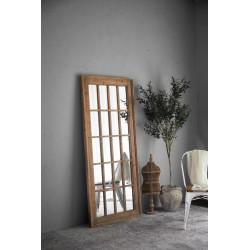 Grand Miroir Bois Marron 80x5x176cm