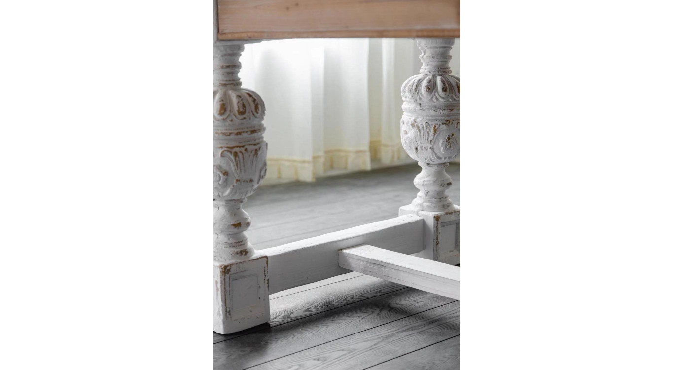 Table Basse Bois Blanc 200x90x78cm